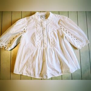 Calligraphie Victorian Inspired Blouse White Size M